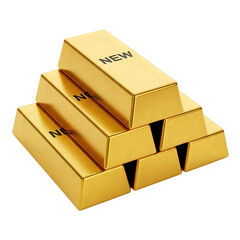 Realistic Gold Bar PNG, Shiny Bullion Clipart, Luxury Wealth Illustration