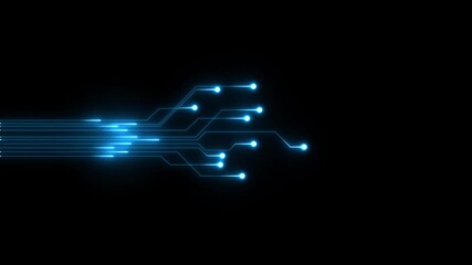 mondo, hi tech, sfondo, internet, comunicazione. 3d neon line background. 4k - Powered by Adobe