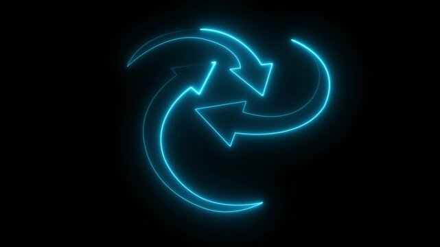 logistica,mondo,pianeta, business trasporti. 3 arrow circle animation. 4k