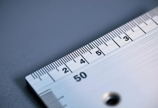Close-up of a square-shaped ruler, showing precise markings,  simple,  carpentry - Powered by Adobe