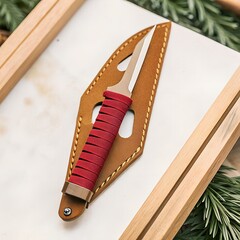 close up of a saw on a wooden board