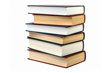 Old books isolated on white background