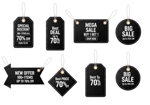 Black Friday Sale Tag Set