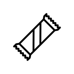 Protein Bar Icon – Minimalist Line Vector Representing Fitness Snack, Energy Bar, and Healthy Nutrition Product