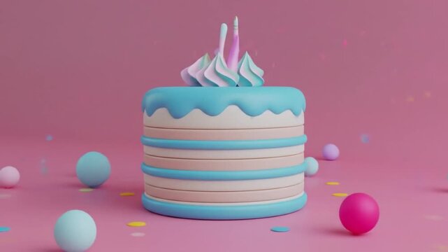 3d cute lapis legit layered cake character Videos
