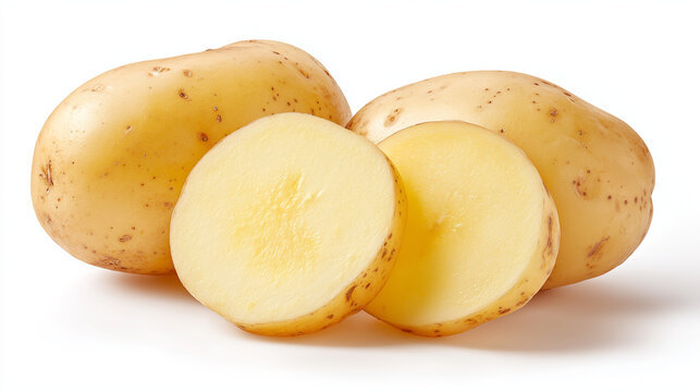 Natural raw potatoes organic vegetable healthy food