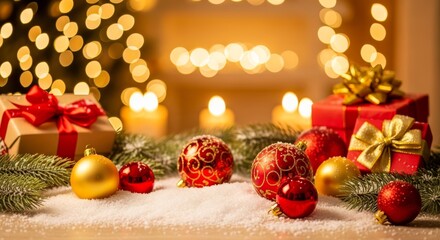 Vibrant holiday decorations set the scene for a festive and joyful celebration