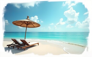 Travel and vacation square social media banner post-template set with brushstroke. Travel agency ads banner. Modern travel social media. High quality