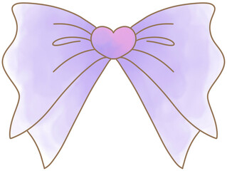 Bow watercolor 