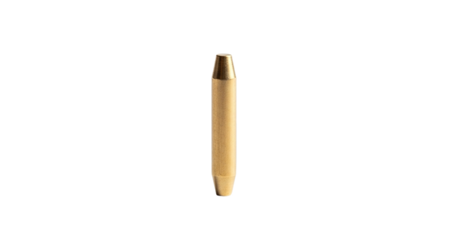 Closeup of a brass pin isolated on transparent background, showcasing its design and texture for various fastening and craft applications - Powered by Adobe