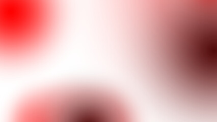 Abstract red and white blurred circles with soft edges isolated on transparent background