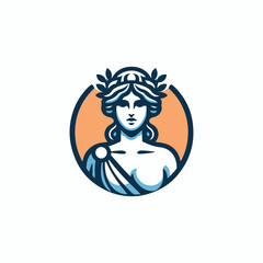 Classic Greek Goddess Logo