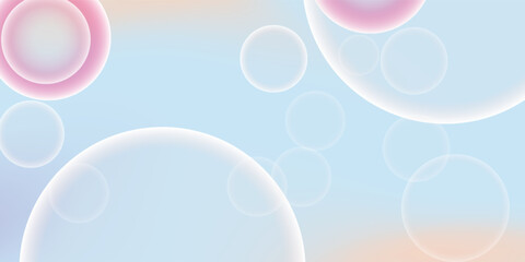 Fairy tale and fantasy soap bubble background illustration. circle, glossy, airy, iridescent, round, bubble