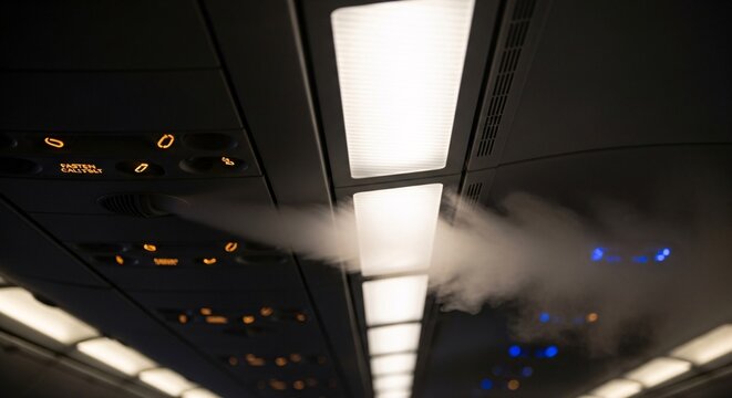 Airplane Cabin Environment A Glimpse of the Internal Atmosphere with Visible Vapor