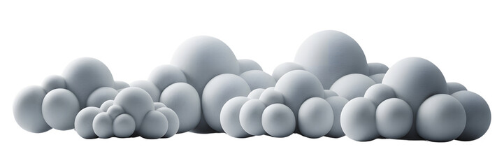 Abstract cloud formation isolated on transparent background