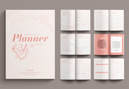 Planner Template Design Layout