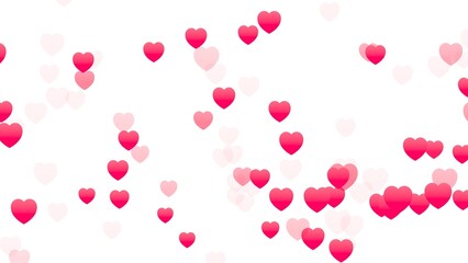 Floating hearts 2D illustration can be used in romantic motion graphics, Valentine’s Day promotions, love-themed backgrounds, and social media design projects