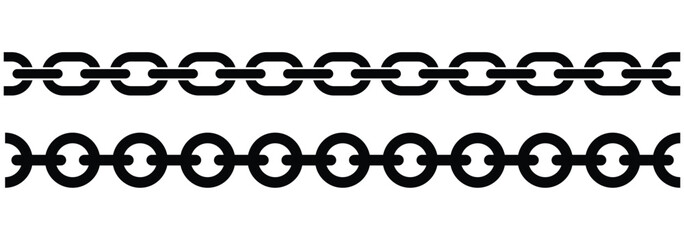 Chain links isolated on white background. Linked Metal Chain. Link chain icon. Vector illustrator