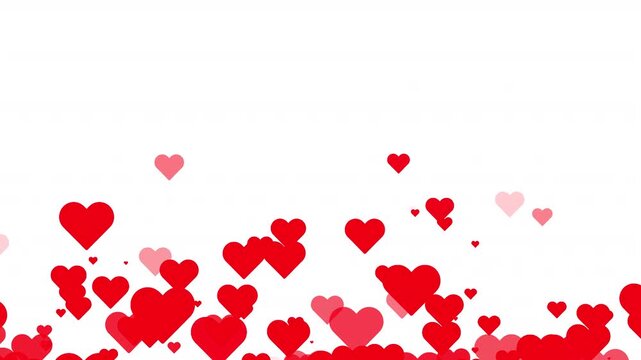    Heart animation on transparent background with alpha channel .heart love animation motion graphic 4k video



