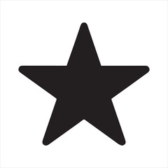 Star Favorite Silhouette Icon Vector Illustration