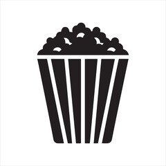 popcorn box icon vector illustration