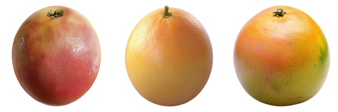 Ripe mangoes, showcasing the different stages of ripeness 