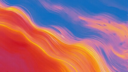 Fototapeta premium Abstract fluid art with vibrant colors and dynamic waves.