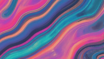 Obraz premium Abstract Fluid Art with Vibrant Pink, Blue, and Teal Swirls.