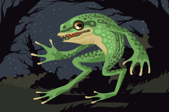 loveland frogman cryptid lurking in the forest