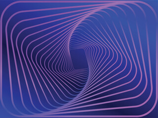 Abstract neon futuristic tech minimal spiral waves cyber monday  blue and purple gradient vector background
