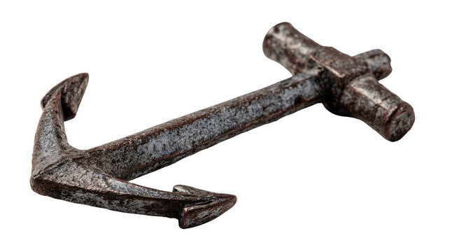 Single nail anchor background isolated on a Transparent background, PNG file.