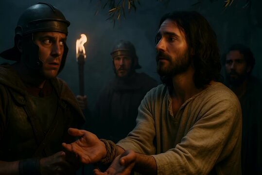 Soldiers Fall Backward When Jesus Says, &lsquo;I Am He&rsquo;
