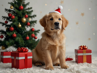 A Festive Furry Friend. Generative Ai