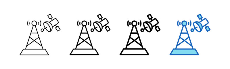 Satellite Icon outline style icon