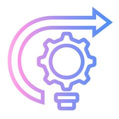 knowledge Line Gradient Icon