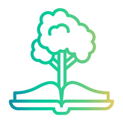 knowledge Line Gradient Icon