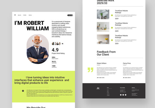Personal Portfolio Website Landing Page