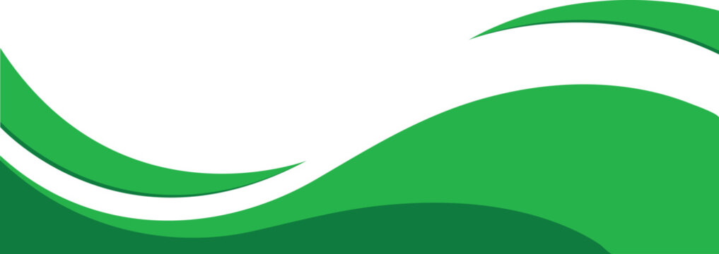 Abstract green wave background, dynamic curve flow vector, eco friendly illustration, sustainability graphic, clean nature backdrop, modern technology design, isolated element, banner