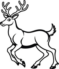 Outline illustration of walking legs wearing sporty striped socks.