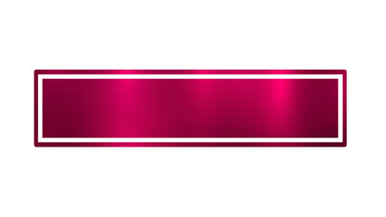Vibrant Magenta Metallic Banner with Elegant White Frame - Luxurious Pink Gradient Background