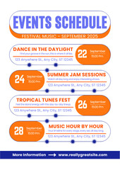 Events schedule for festival music in september 2025