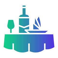 hotel service Gradient icon