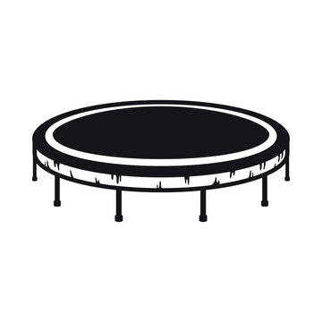 A fitness rebounder icon, ideal for low-impact cardio workouts. It s suitable for home gyms, fitness studios, and wellness centers, promoting a healthy lifestyle through exercise.