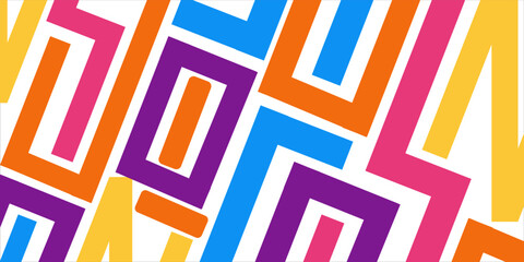 Minimalist geometric artwork poster full of colors with simple shapes and figures. Abstract dot vector pattern design in Scandinavian style for web banners, business presentations, branding, wallpaper