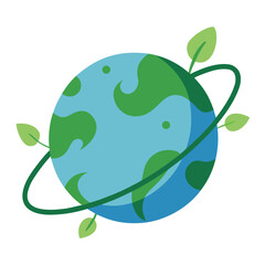 Planet with vines wrapping around it