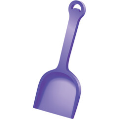 A Single Purple Plastic Toy Shovel Isolated On A White Background With A Transparent Background