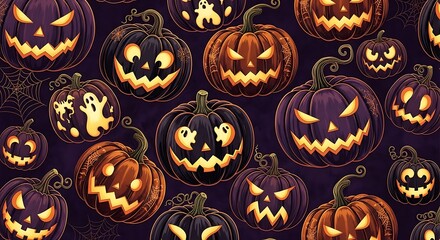 seamless pattern with easter eggs