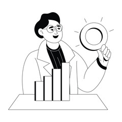 Expanding opportunities and increasing revenue digitally Outline Illustration
