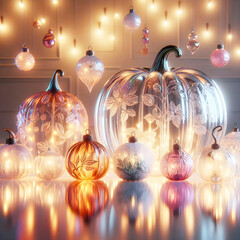 christmas background with baubles