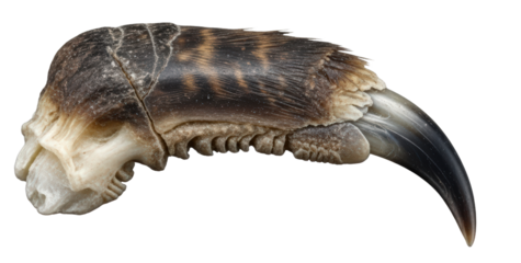 Detailed Close Up Macro Of A Scorpion Claw Showing Texture And Sharp Point Isolated On Transparent Background	
